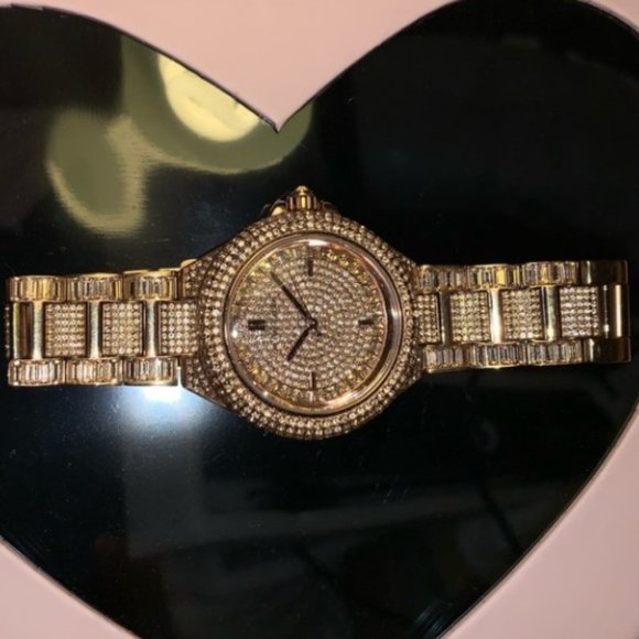 Michael Kors Rose-Gold Sparkle Jewel Crystal Watch